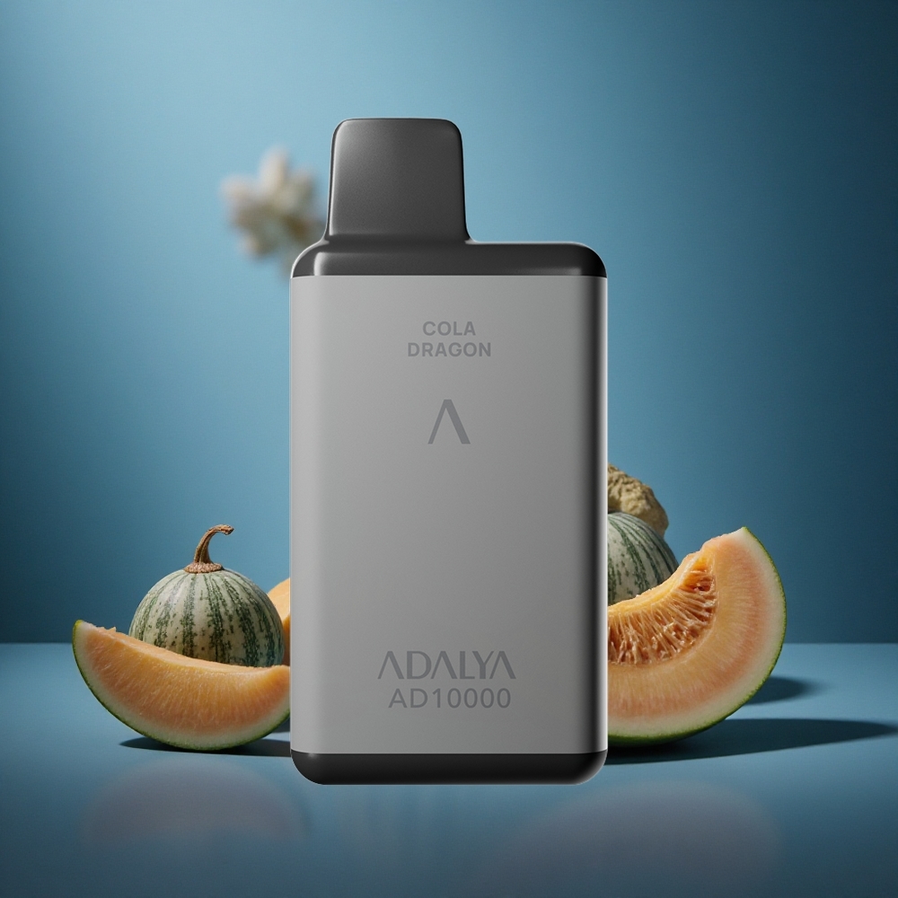 Adalya AD 10000 Pufuri Capsuni Albaștri Reîncărcabil USB-C