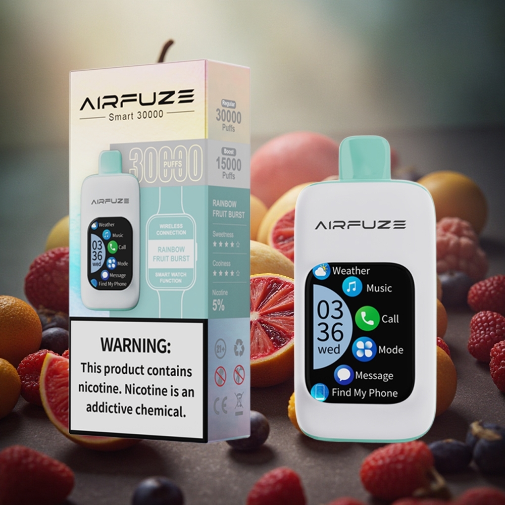 AirFuze Smart 30000 Pufuri Baterie de 900mAh Vape Dispozabil Explozie de Fructe în Curcubeu