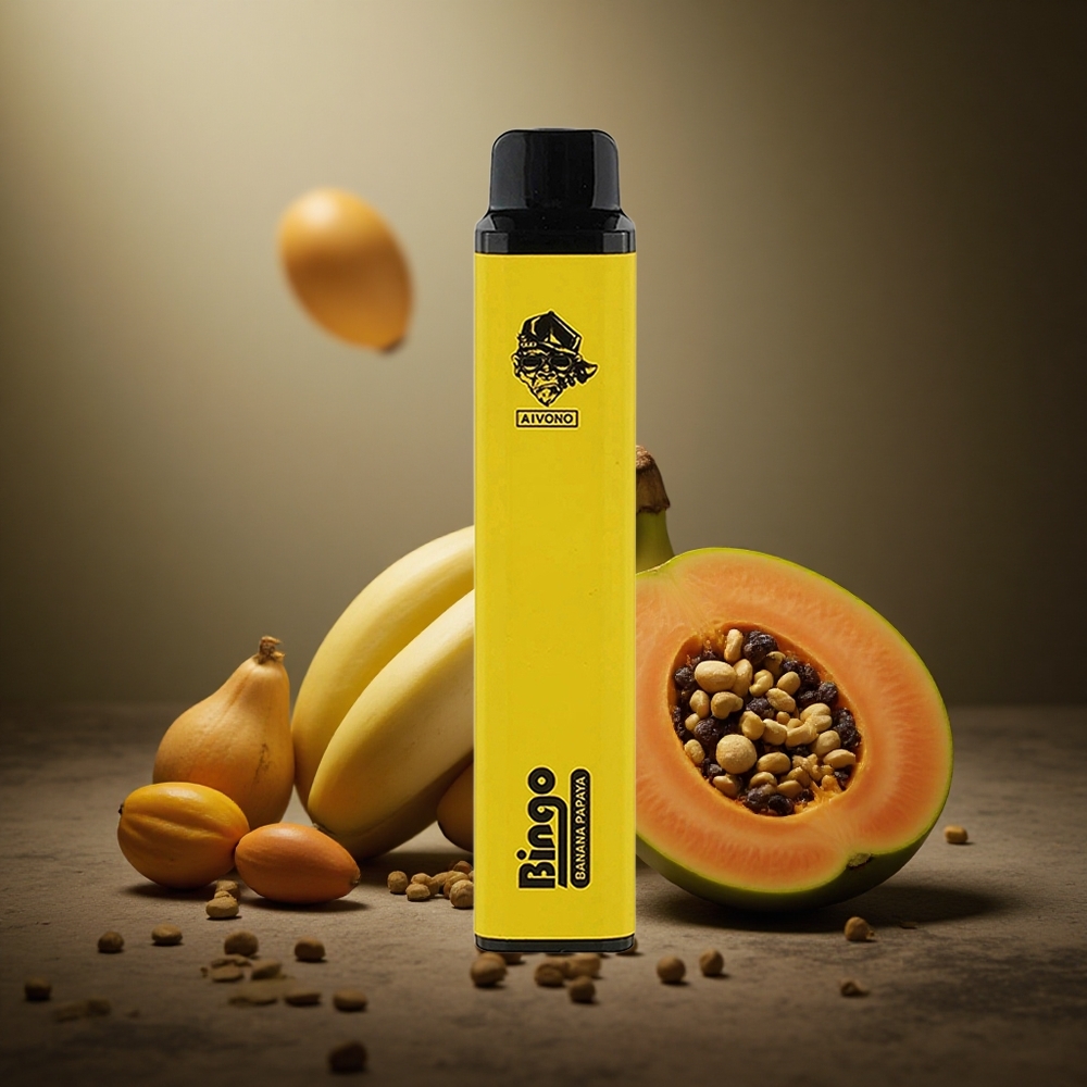Aivono Aim Bingo 4000 Pufuri Banană Papaya Capacitate E-Lichid de 10ml Baterie de 1000mAh