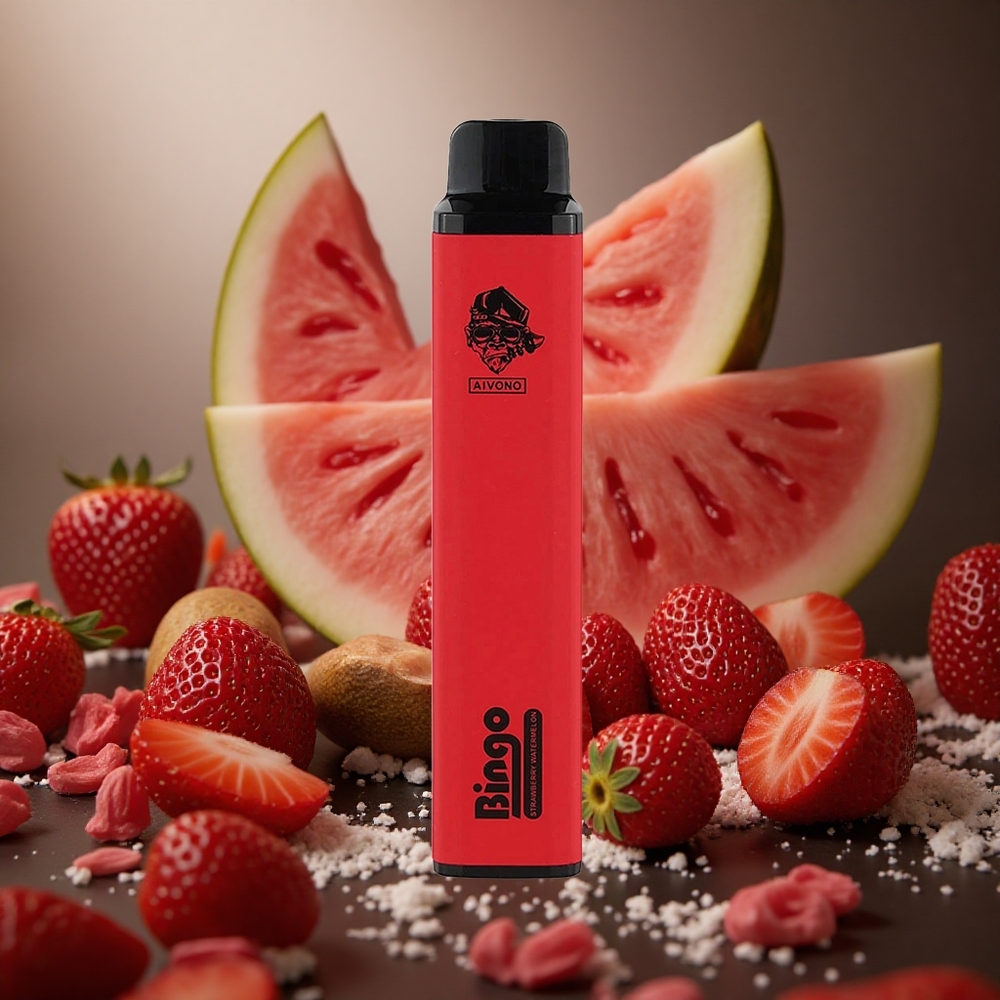 Aivono Aim Bingo 4000 Pufuri Capsuni Pepene Verde Capacitate E-Lichid de 10ml Baterie de 1000mAh