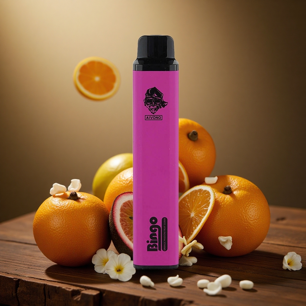 Aivono Aim Bingo 4000 Pufuri Portocale Maracuja Guava Capacitate E-Lichid de 10ml Baterie de 1000mAh