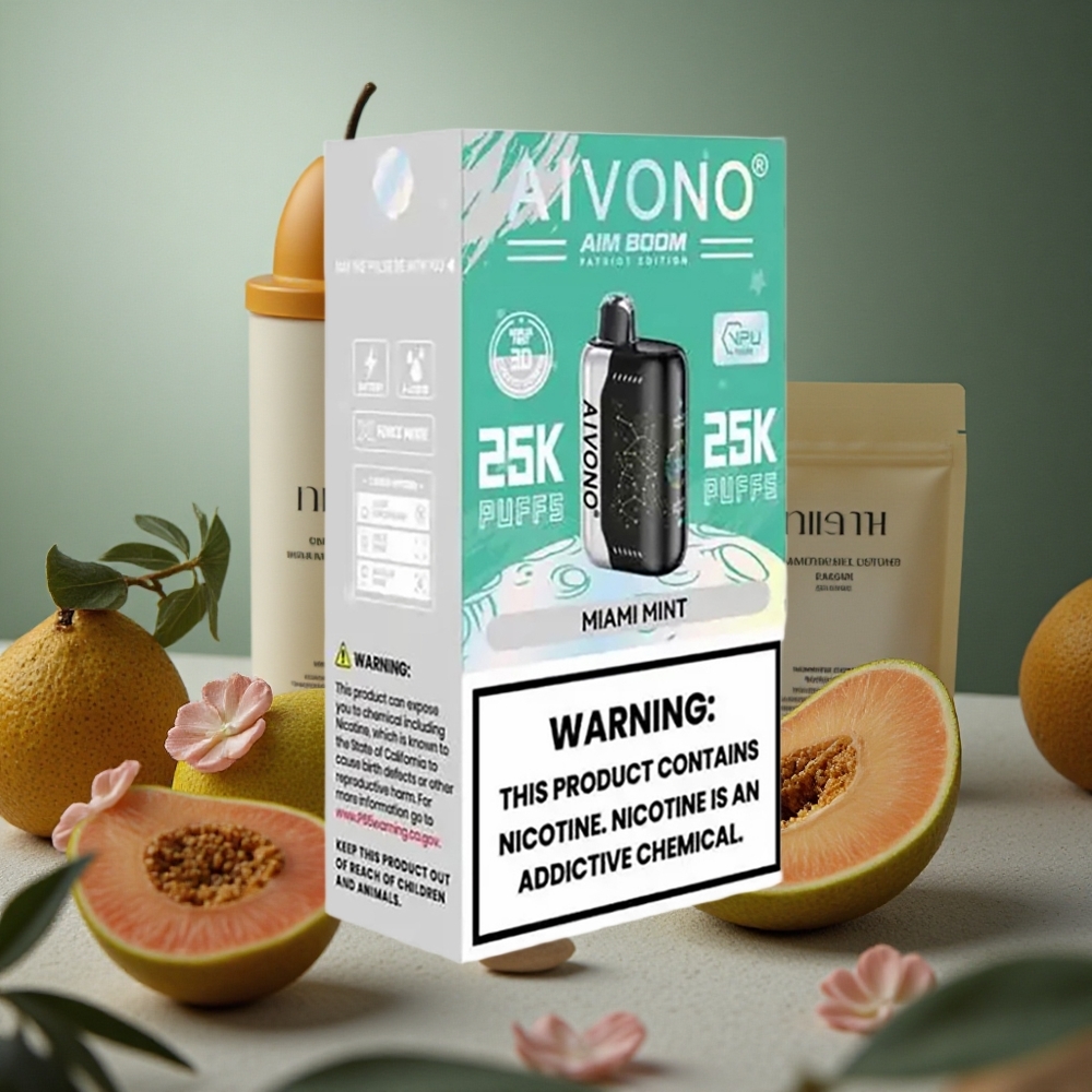 Aivono AIM BOOM 25000 Pufuri Miami Mentă 28ml Baterie de 650mAh
