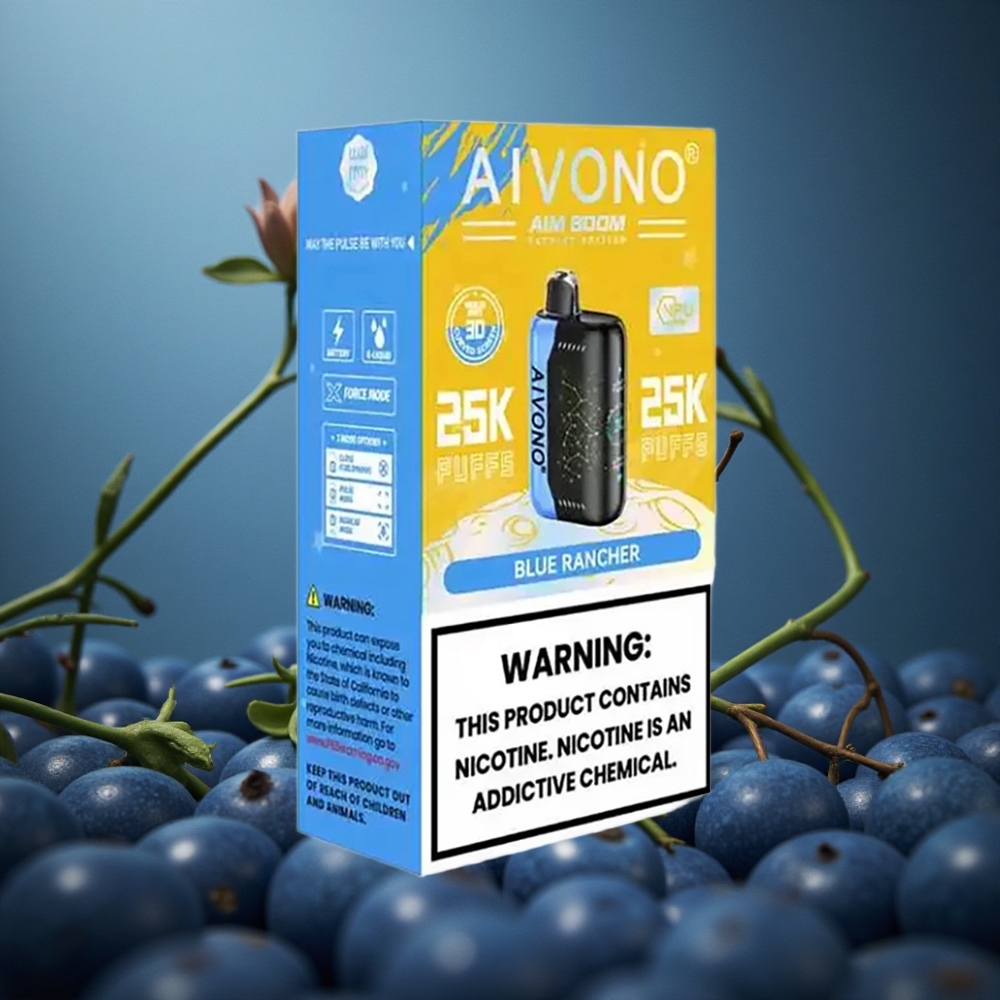 Aivono Aim Boom 25000 Pufuri Blu Rancher 28ml Baterie de 650mAh