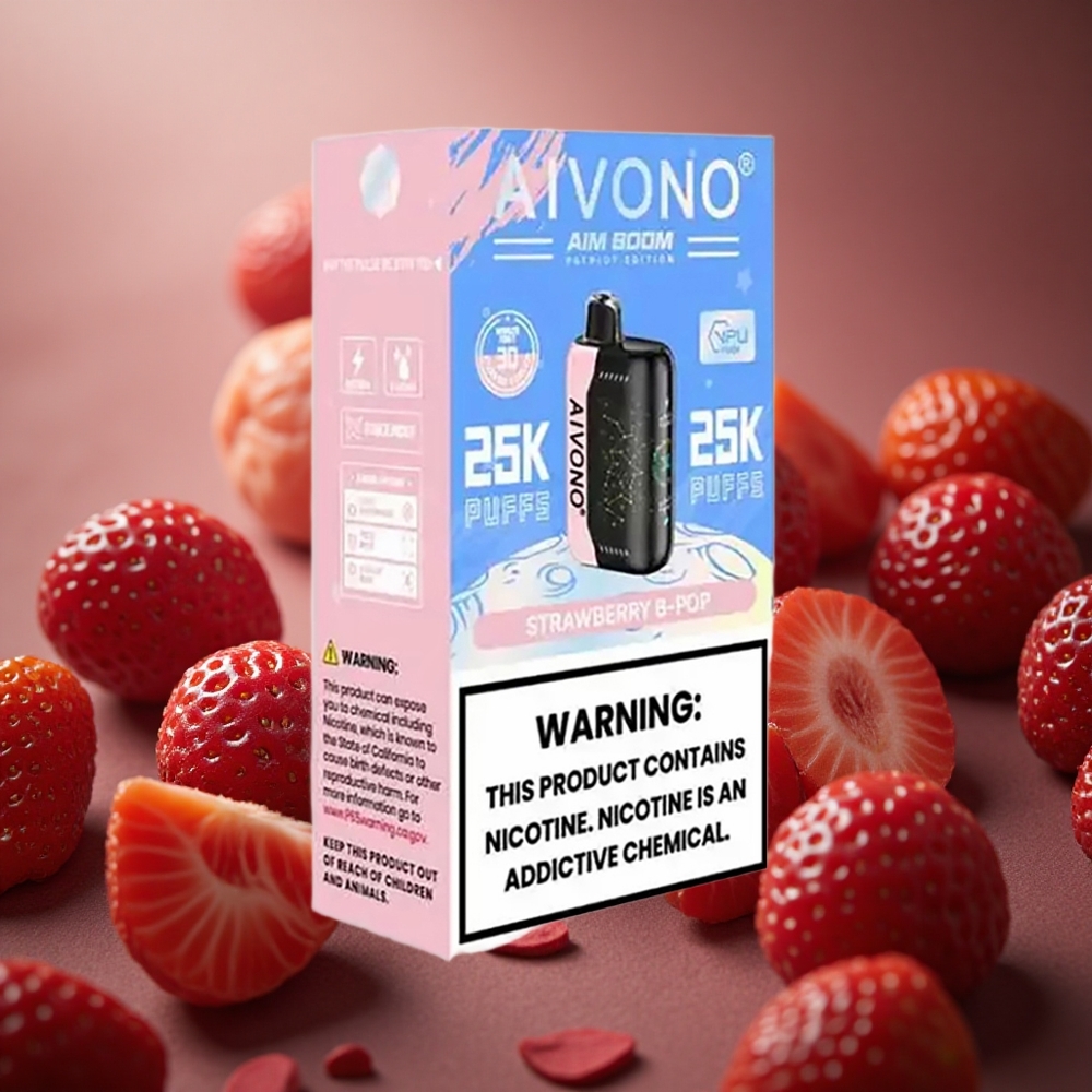 Aivono Aim Boom 25000 Pufuri Capsuni B Pop 28ml Baterie de 650mAh