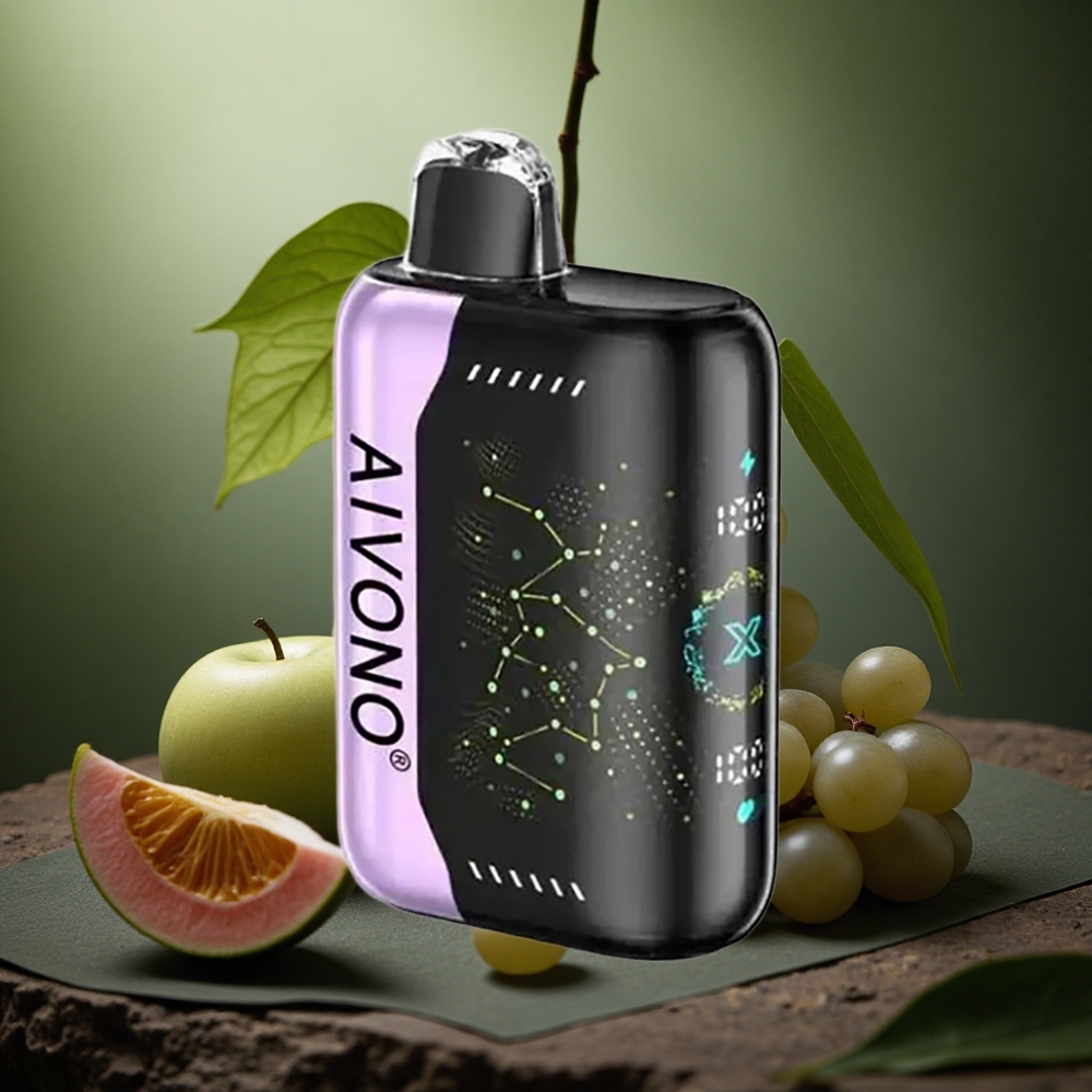 Aivono Aim Boom 25000 Pufuri Măr Verde Struguri 28ml Baterie de 650mAh