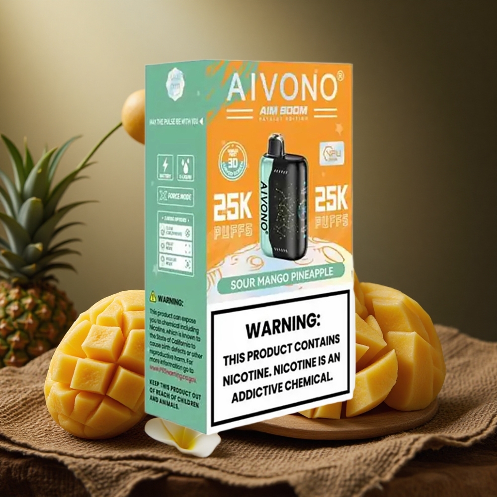 Aivono Aim Boom 25000 Pufuri Suc Mango Ananas 28ml Baterie de 650mAh