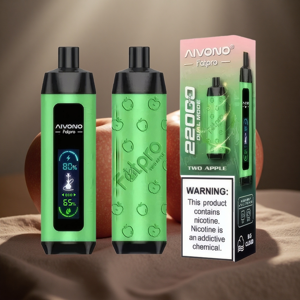 Aivono Aim Fatpro 22000 Pufuri Două Mere Capacitate E-Lichid de 28ml Baterie de 600mAh Reîncărcabil