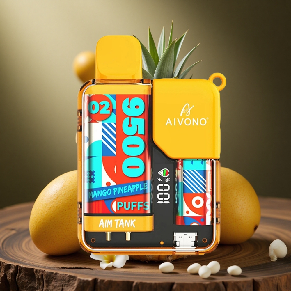 Aivono Aim-Tank 9500 Pufuri Mango Ananas Capacitate E-Lichid de 18ml Baterie de 650 mAh