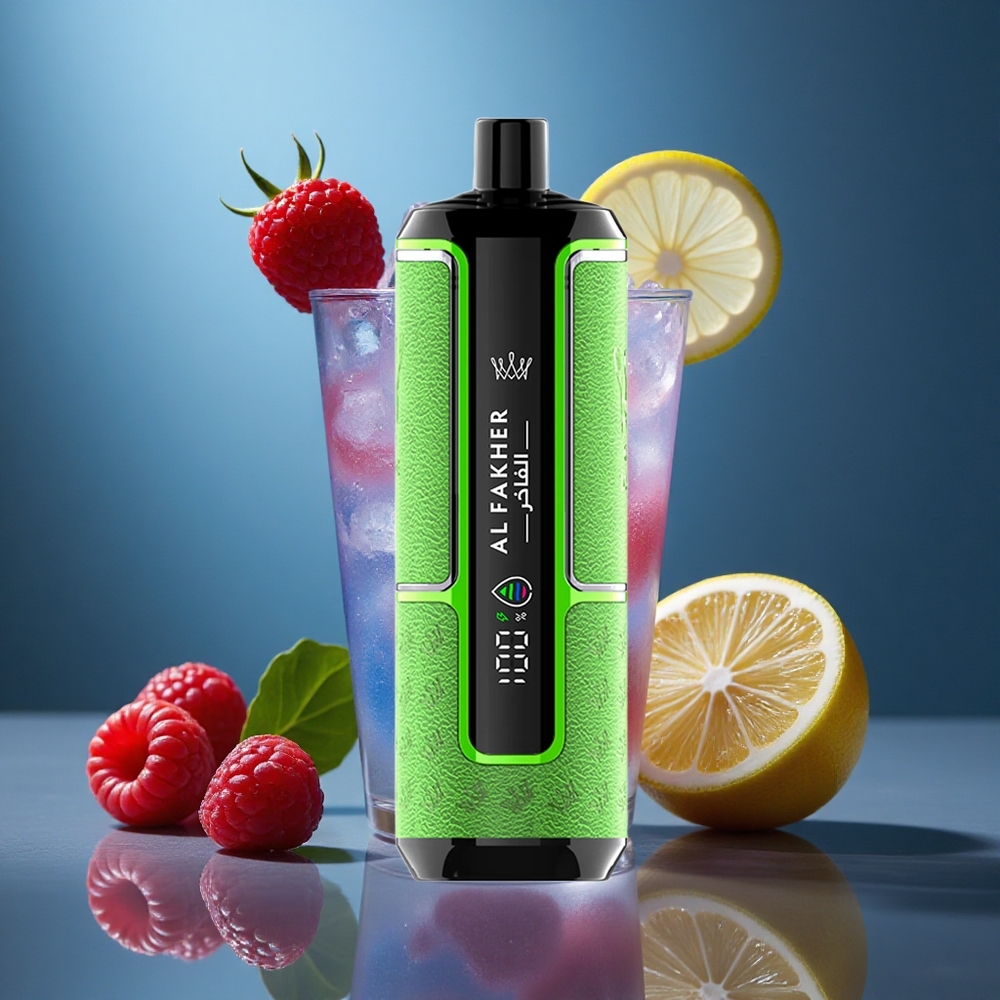 Al Fakher Crown Bar 15K Capacitate E-Lichid de 22 ml Portabil Albastru Zmeură Limonadă