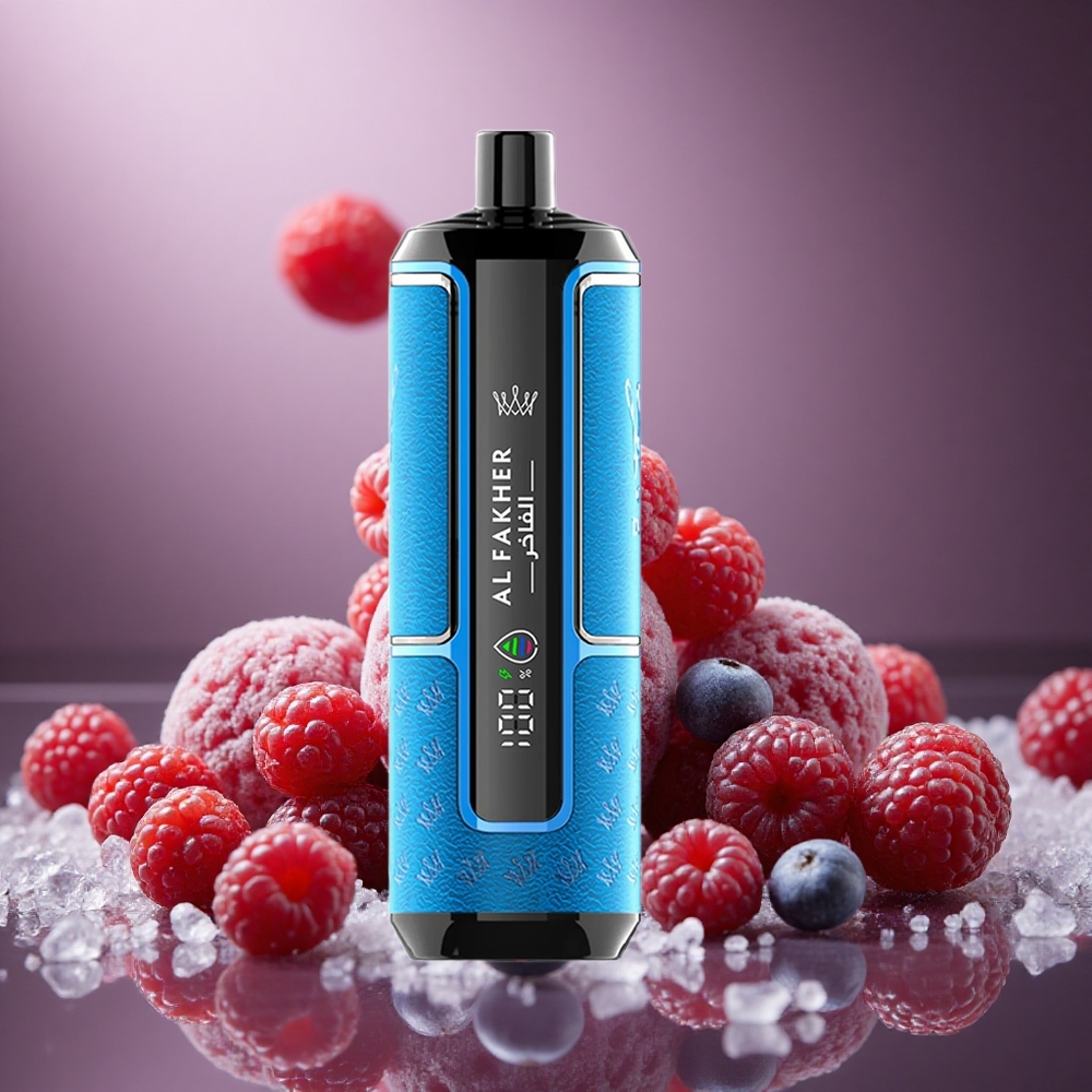 Al Fakher Crown Bar 15K Capacitate E-Lichid de 22 ml Portabil Berry Afinat Gheață
