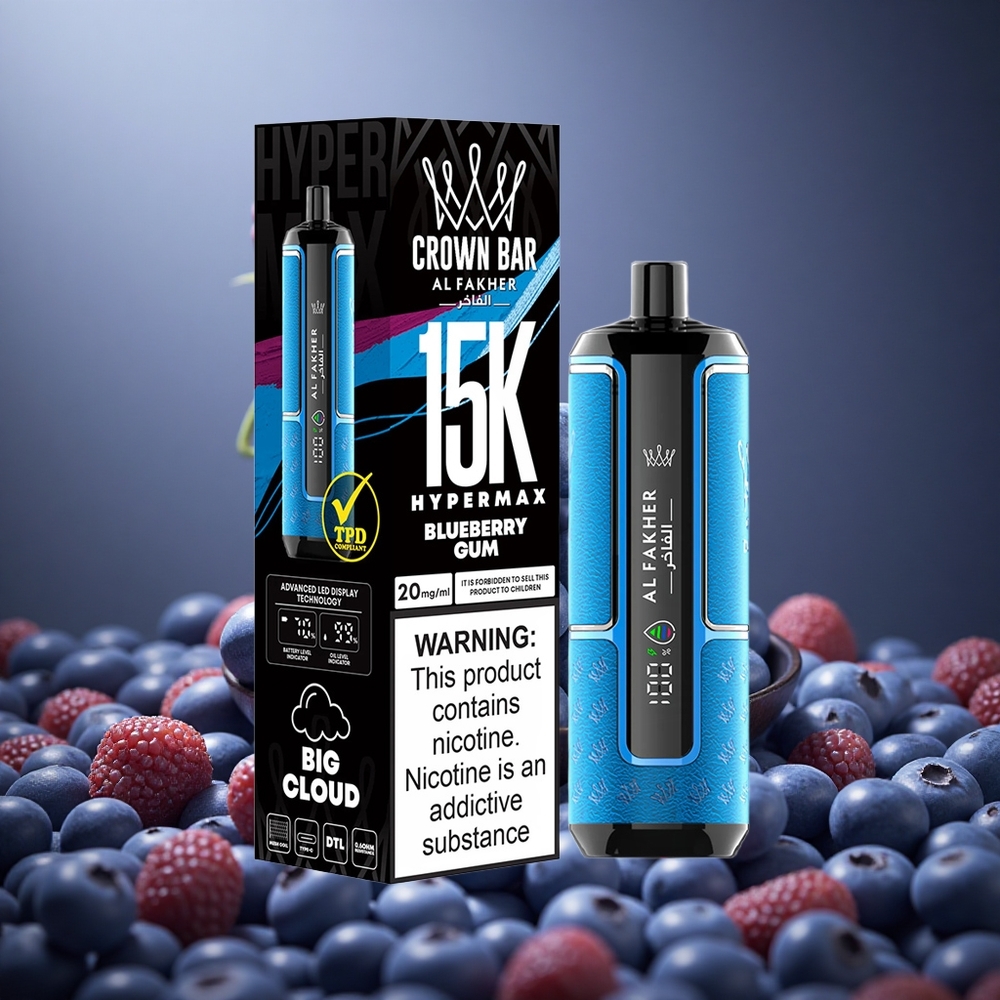 Al Fakher Crown Bar 15K Mii Compact Guma de Afine