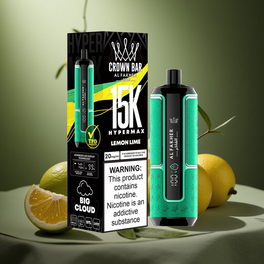 Al Fakher Crown Bar 15K Portabil Lămâie-Lămâiță Tip-C