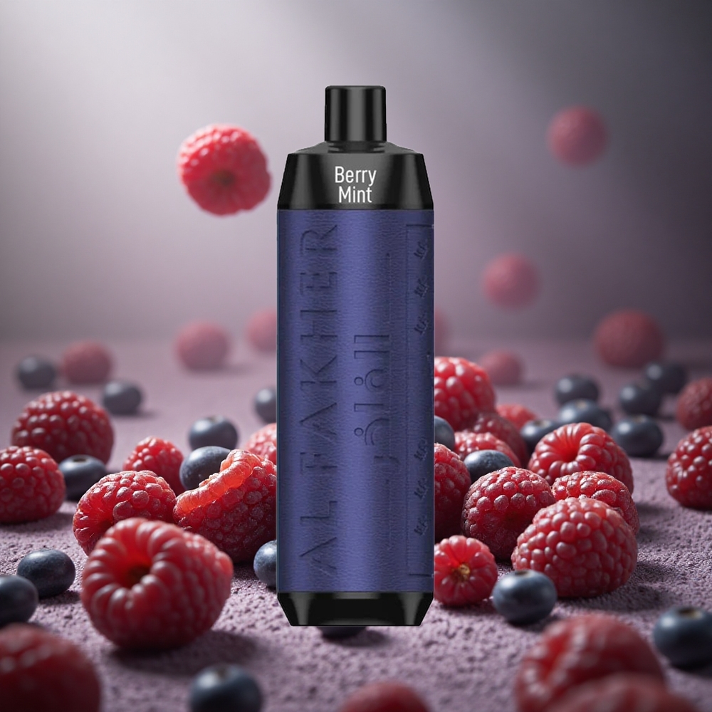 Al Fakher Crown Bar 8000 Bucăți Capsuni Mentă Baterie 600mAh Rezistență 0.6 ohm