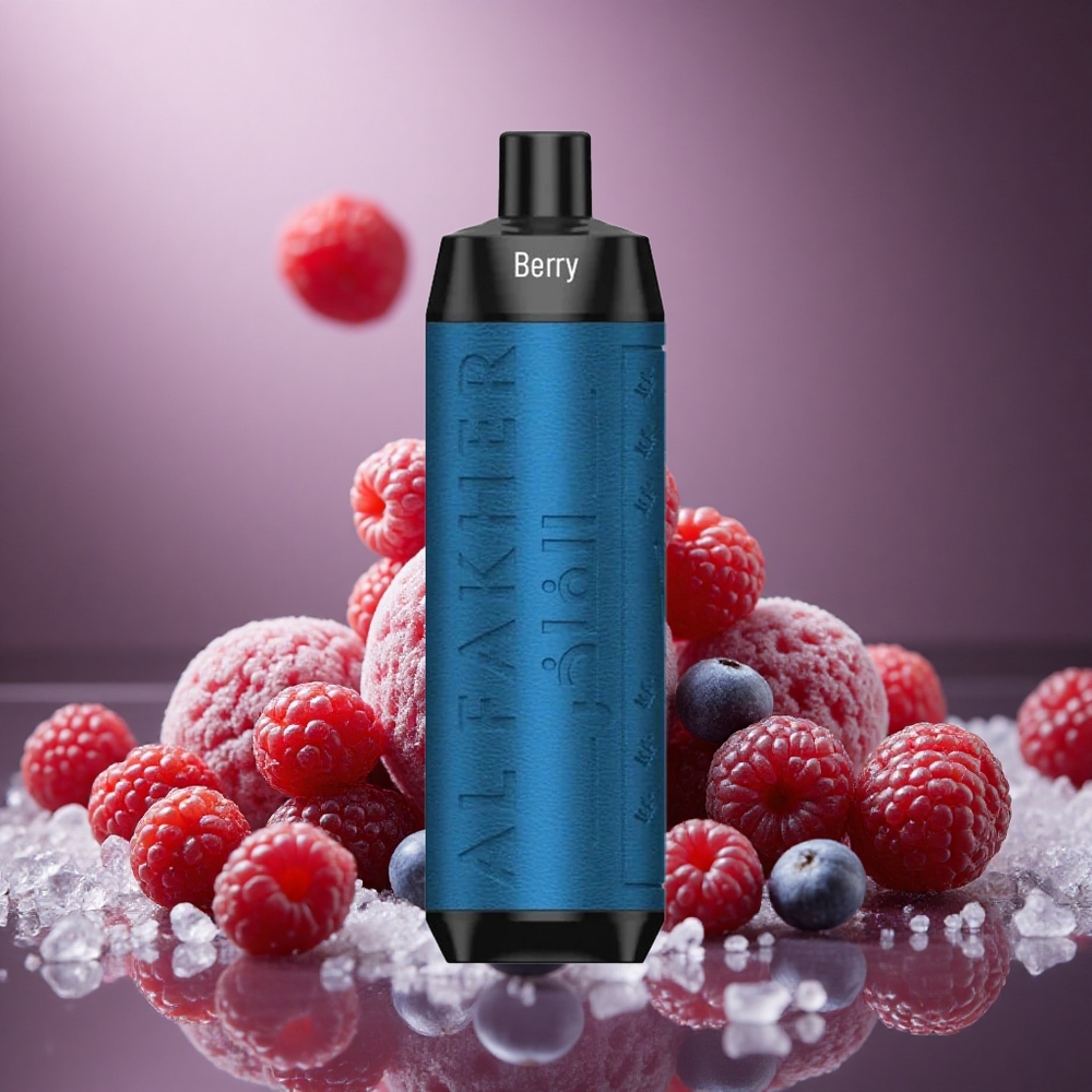 Al Fakher Crown Bar 8000 Pufări Afine Gheață Capacitate E-Lichid de 18ml 600mAh