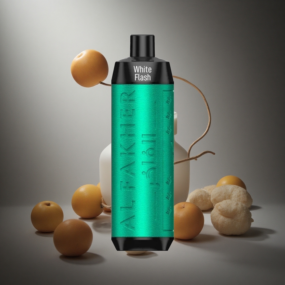 Al Fakher Crown Bar 8000 Pufuri Flash Alb Rezistenta 0.6 ohm Capcitate Capacitate E-Lichid de 18ml