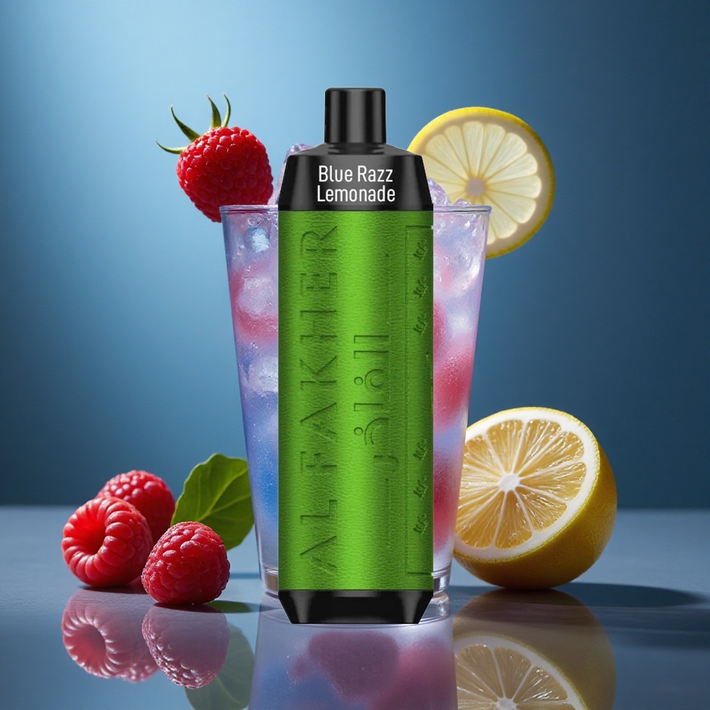 Al Fakher Crown Bar 8000 de Pufuri Crystal Vape Dispozabil Zmeură Albastră Limonadă cu 5mg Nicotină