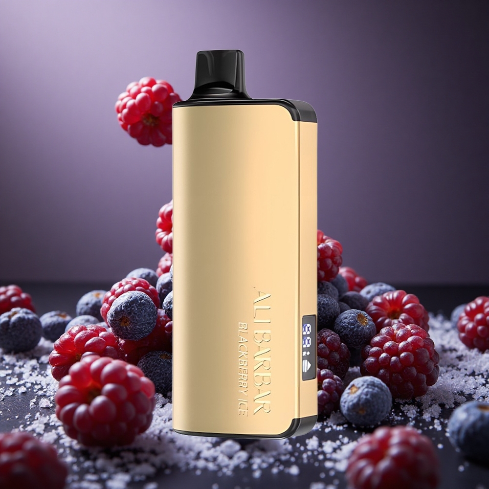 Alibarbar Ingot 9000 Pufuri Afine Gheață Capacitate E-Lichid de 22ml Baterie de 2350mAh