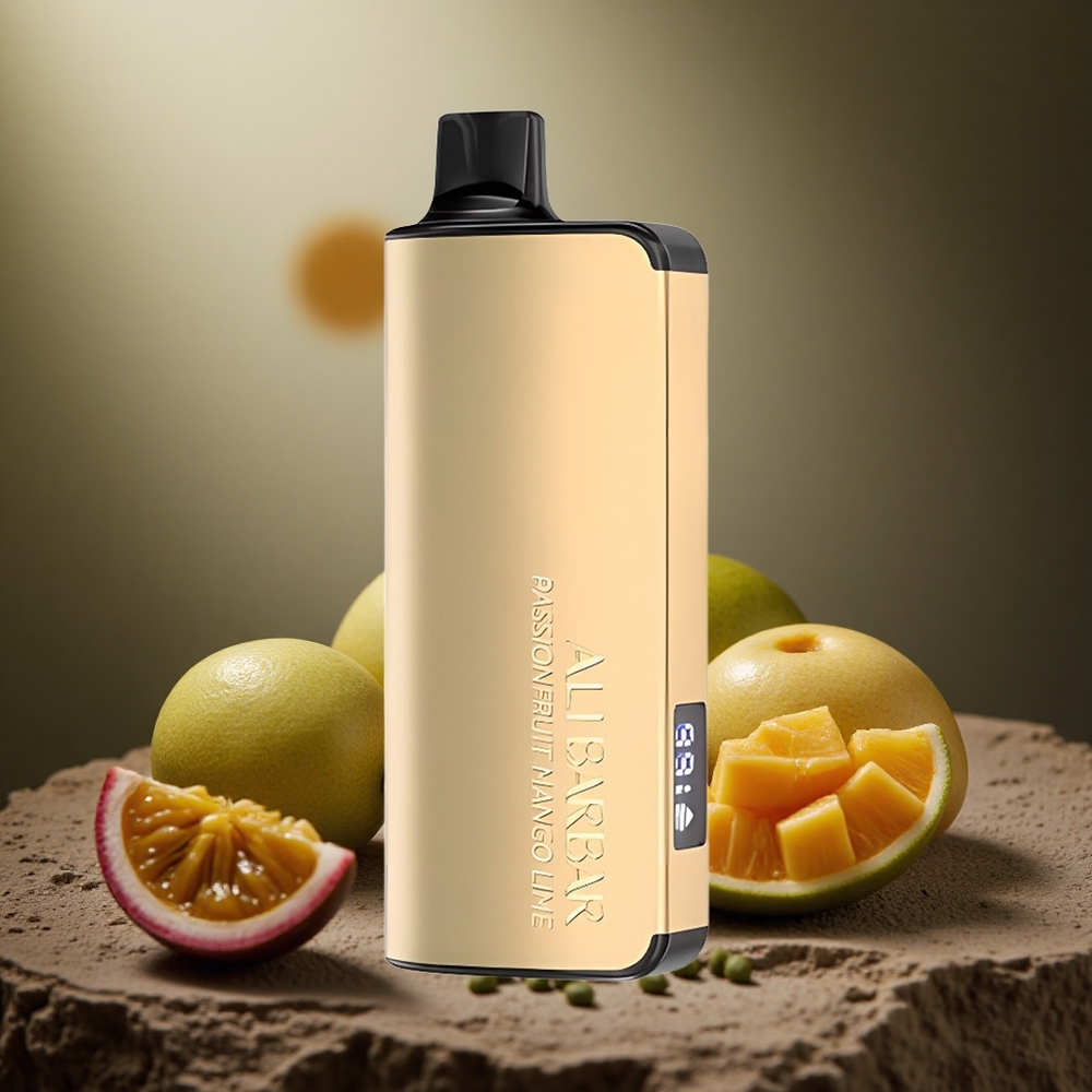 Alibarbar Ingot 9000 Pufuri Capacitate E-Lichid de 22ml Baterie de 2350mAh Vape Dispozabil Mango Lime Maracuja