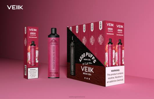 VEIIK Micko Era 4500 pufuri de unica folosinta 30 mg apă spumante de piersici - VEIIK vape price LT8V3