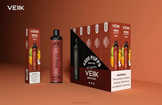 VEIIK Micko Era 4500 pufuri de unica folosinta 30 mg gheata de mango - VEIIK airo pod kit Romania LT8V8