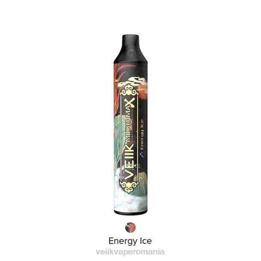 VEIIK Micko Max vape de unică folosință 1500 pufuri gheata energetica - VEIIK vape price LT8V13