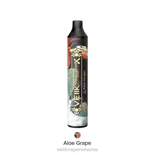 VEIIK Micko Max vape de unică folosință 1500 pufuri struguri de aloe - VEIIK vape review LT8V16