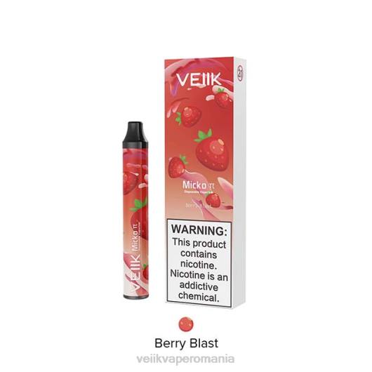 VEIIK Micko Pie vape de unică folosință 600 pufuri explozie de boabe - VEIIK vape review LT8V26
