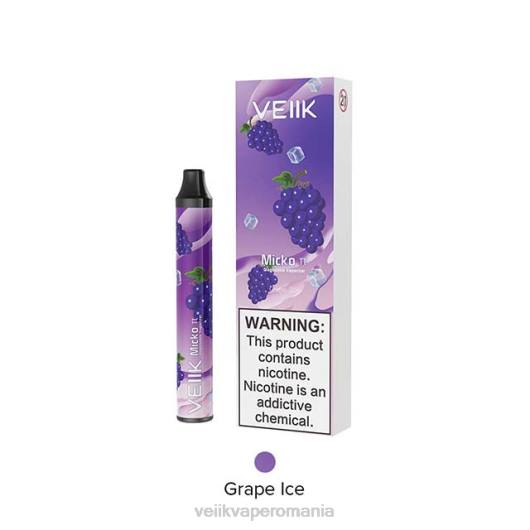 VEIIK Micko Pie vape de unică folosință 600 pufuri gheață de struguri - VEIIK airo pod kit Romania LT8V18