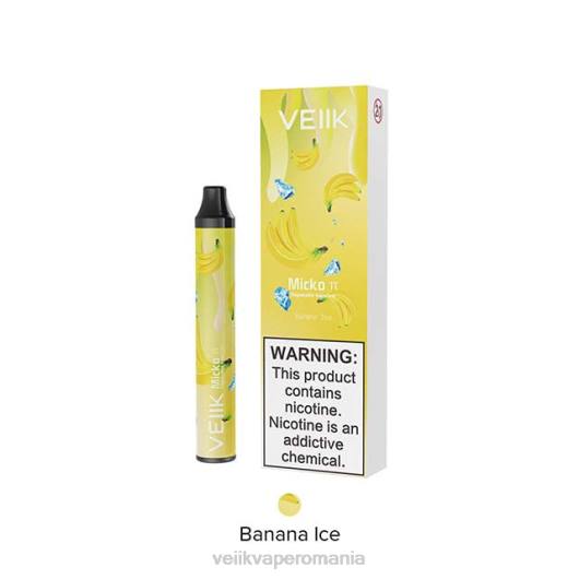 VEIIK Micko Pie vape de unică folosință 600 pufuri gheata de banane - VEIIK pod Romania LT8V25