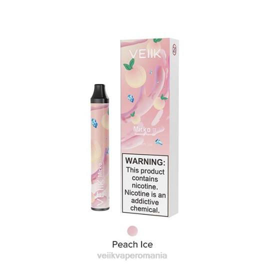 VEIIK Micko Pie vape de unică folosință 600 pufuri gheata de piersici - VEIIK vape micko q Romania LT8V20