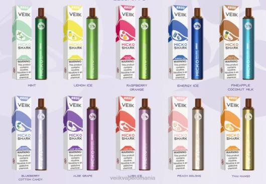 VEIIK Micko Shark 2200 pufuri stilou de unică folosință 10 buc arome multiple - VEIIK vape price LT8V53