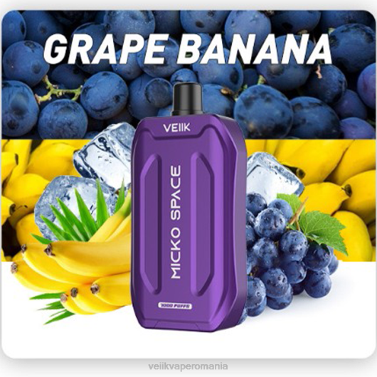 VEIIK Micko Space vape de unică folosință 7000 pufuri banana de struguri - VEIIK pod Romania LT8V35