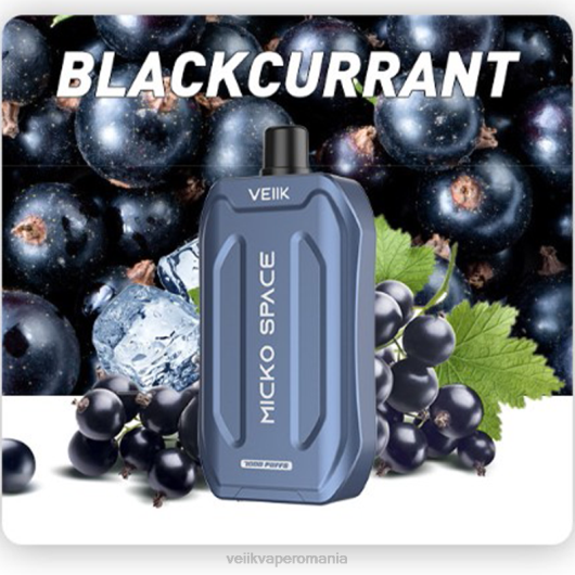 VEIIK Micko Space vape de unică folosință 7000 pufuri coacaze negre - VEIIK vape Romania LT8V41